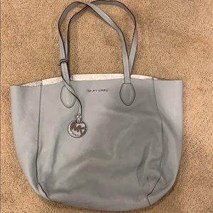 a baby blue michael cores handbag